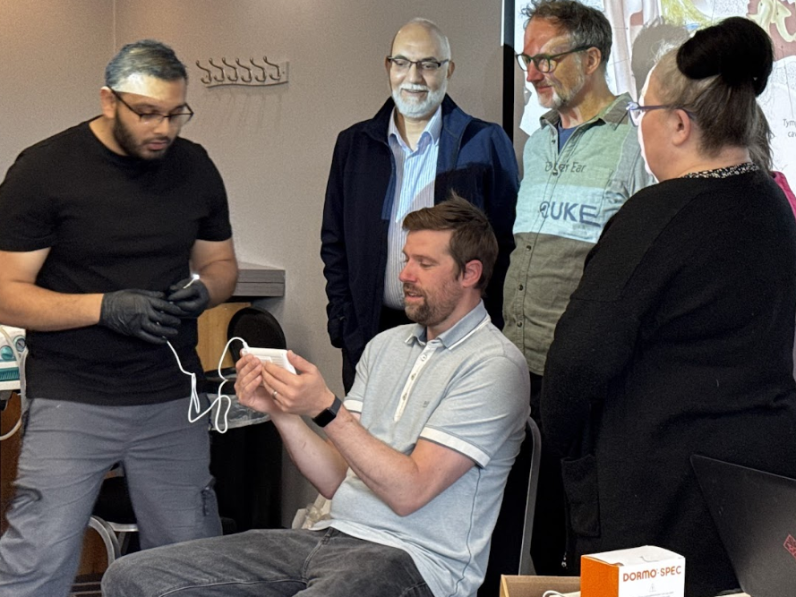 Hands-on ear wax removal training with lead trainer Dr Ash