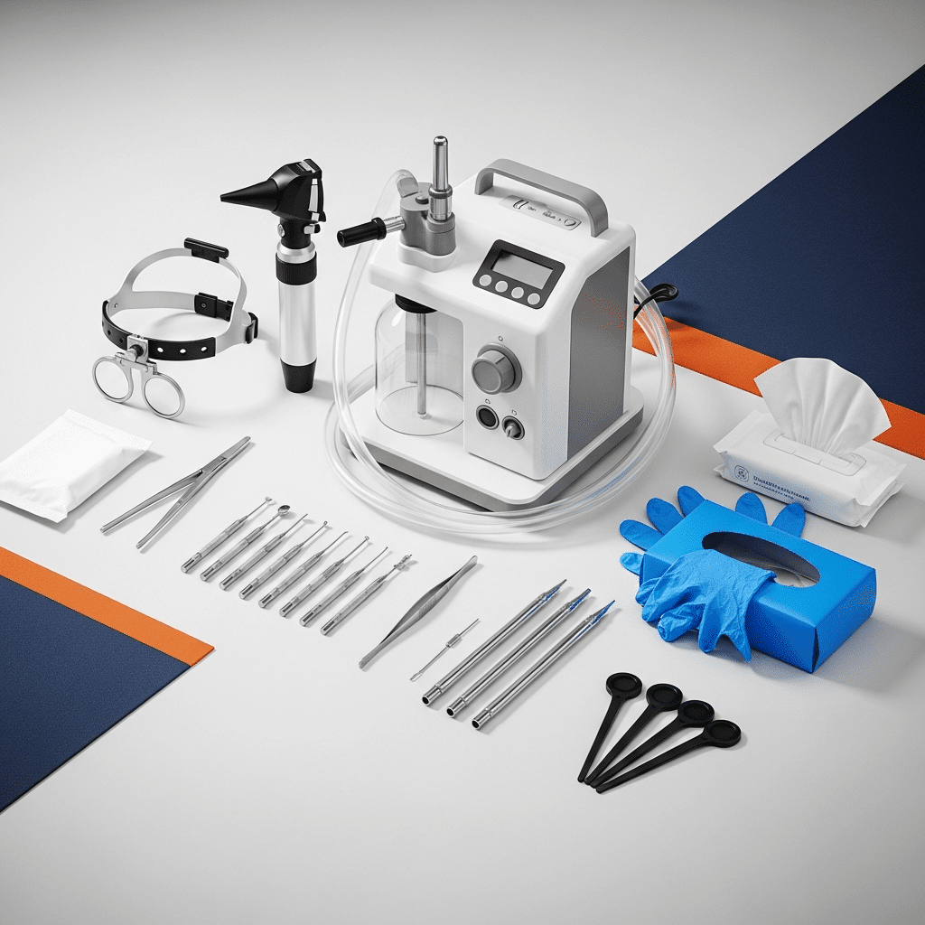 Professional ear wax removal and microsuction starter kit